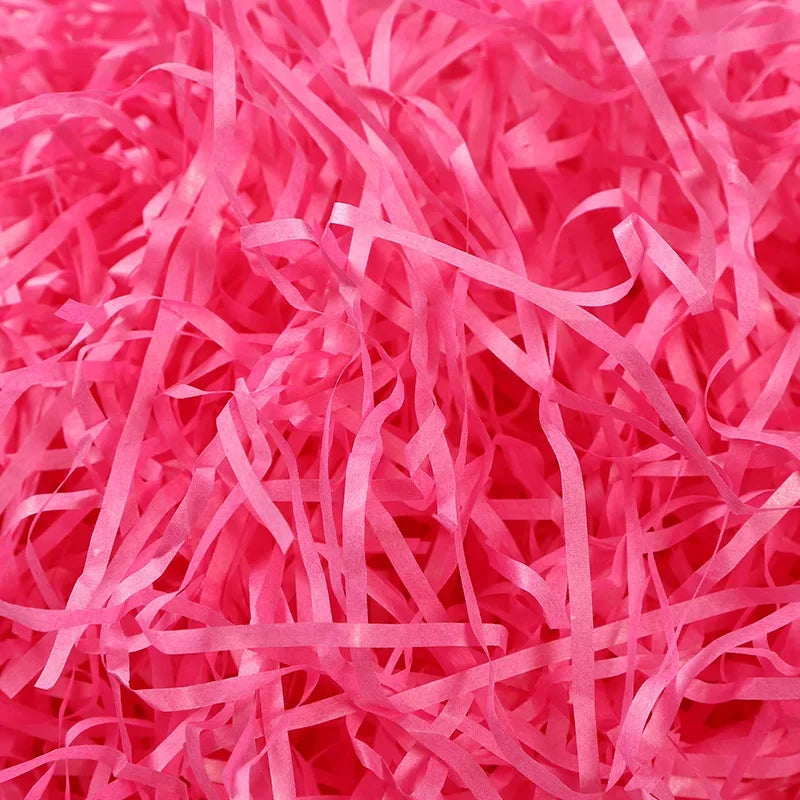 New DIY Basket Grass Craft Shredded Tissue Raffia Gift Filler Paper Shreds Gift Packaging Basket Filling Stuffer Party Supplies