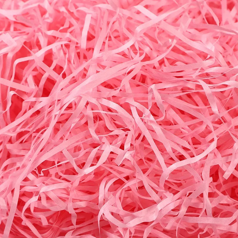 New DIY Basket Grass Craft Shredded Tissue Raffia Gift Filler Paper Shreds Gift Packaging Basket Filling Stuffer Party Supplies