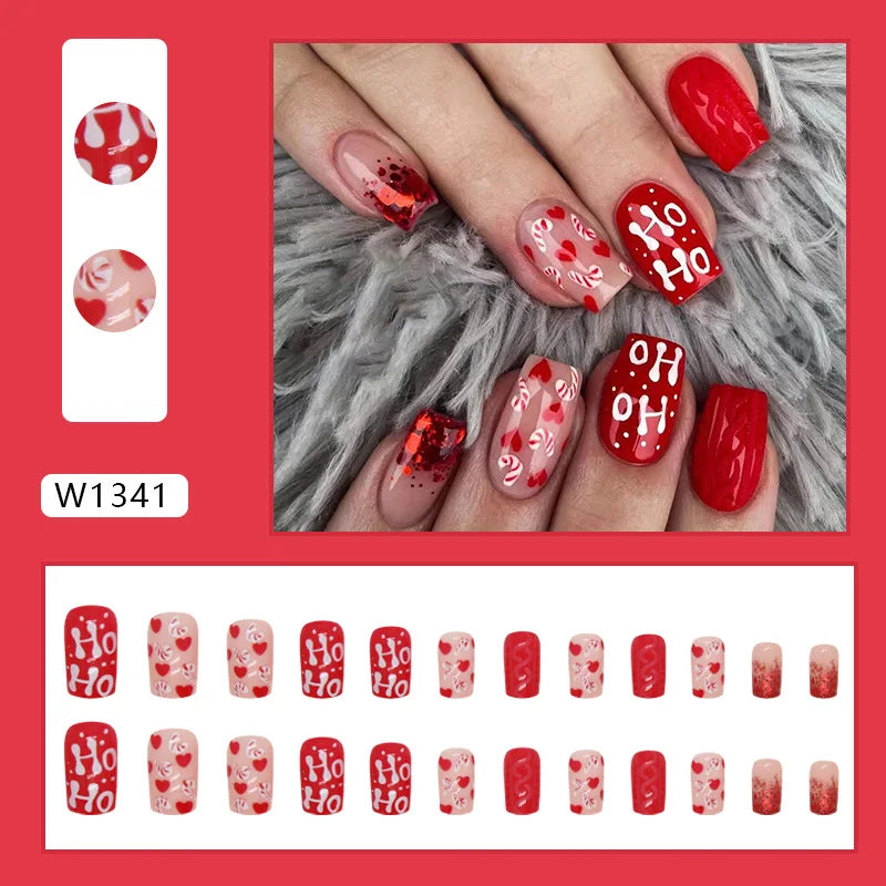 White Lips 24 Pcs Press on Nails Pink Gradient Fake Nails Glossy Artificial Finger Manicure Reusable False Nails for Women. Med Spa Nails. Aesthetic Nurse Nails
