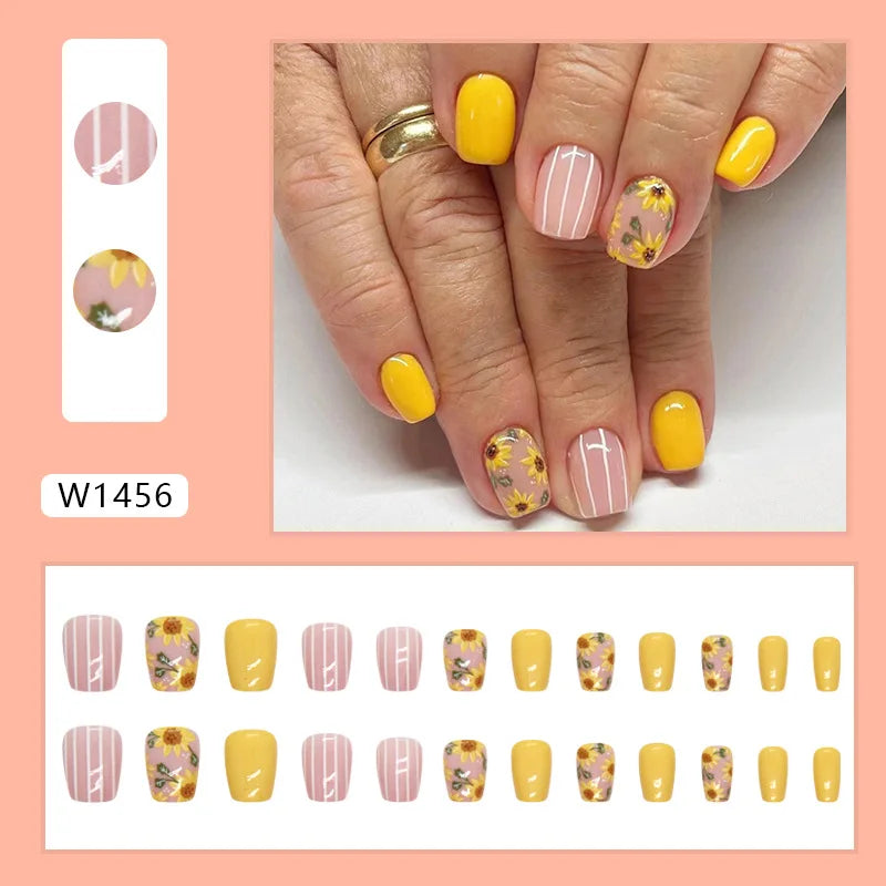 White Lips 24 Pcs Press on Nails Pink Gradient Fake Nails Glossy Artificial Finger Manicure Reusable False Nails for Women. Med Spa Nails. Aesthetic Nurse Nails