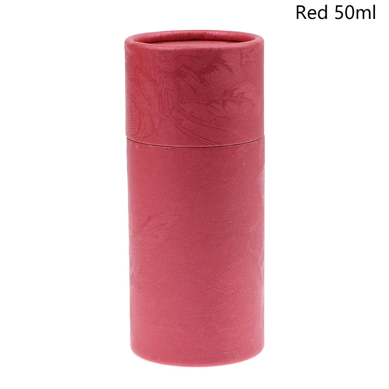 Round Cardboard Gift Box Cosmetic Essential Oil Bottle Packaging Box Lipstick Perfume Packaging Kraft Paper Tube Boxes