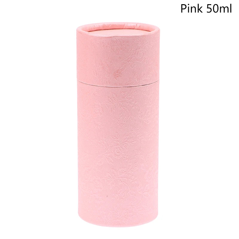 Round Cardboard Gift Box Cosmetic Essential Oil Bottle Packaging Box Lipstick Perfume Packaging Kraft Paper Tube Boxes