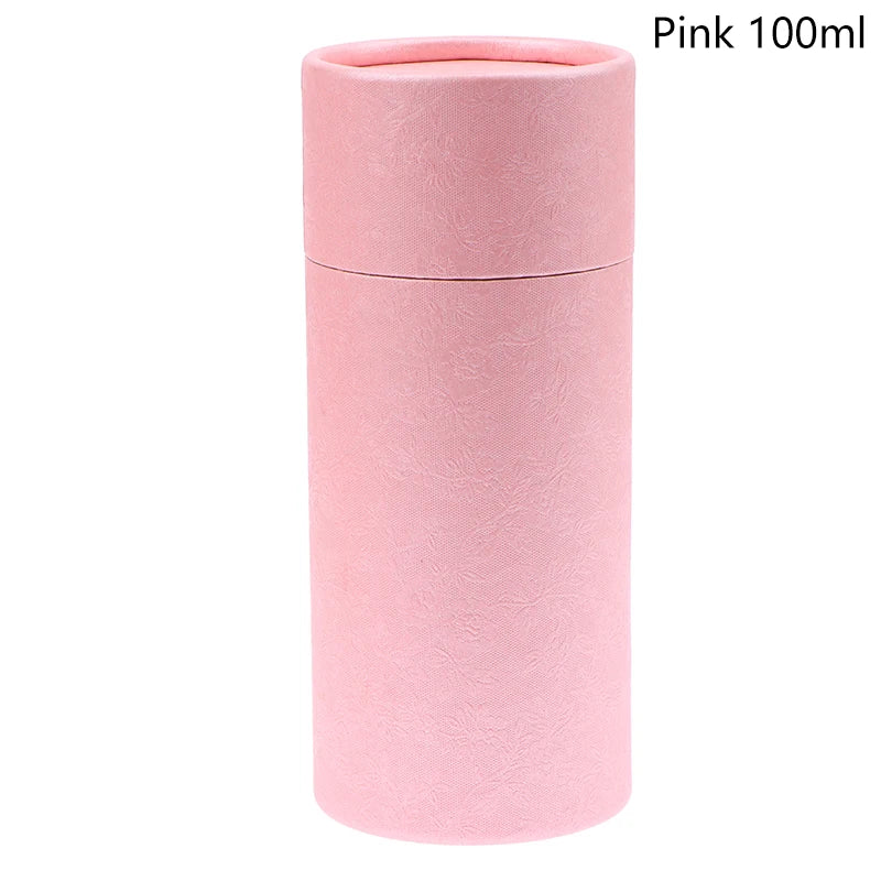 Round Cardboard Gift Box Cosmetic Essential Oil Bottle Packaging Box Lipstick Perfume Packaging Kraft Paper Tube Boxes