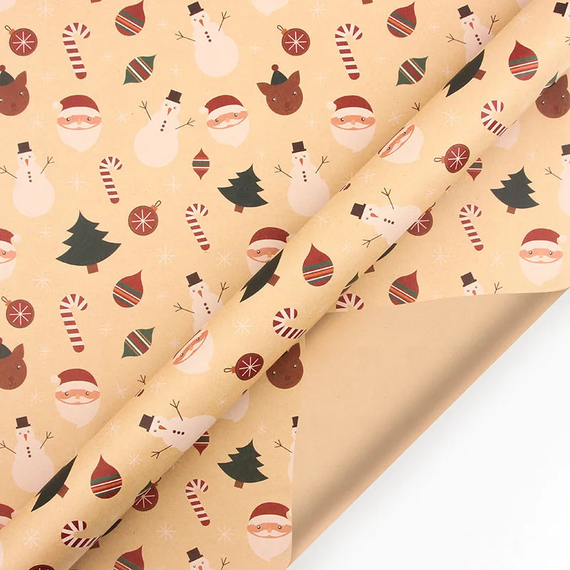 50x70cm Kraft Paper Roll Gift Wrapping Paper for Baby Shower Holiday Party Christmas Wedding Colorful Wrapping Paper Sheets