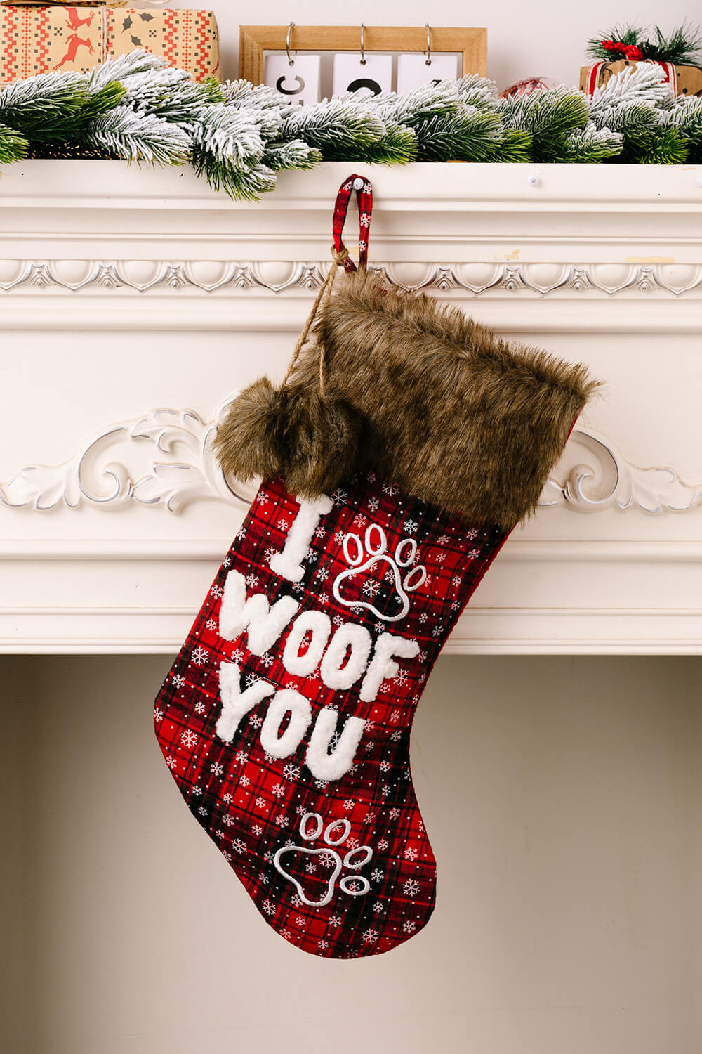 2-Pack Plush Christmas Stockings