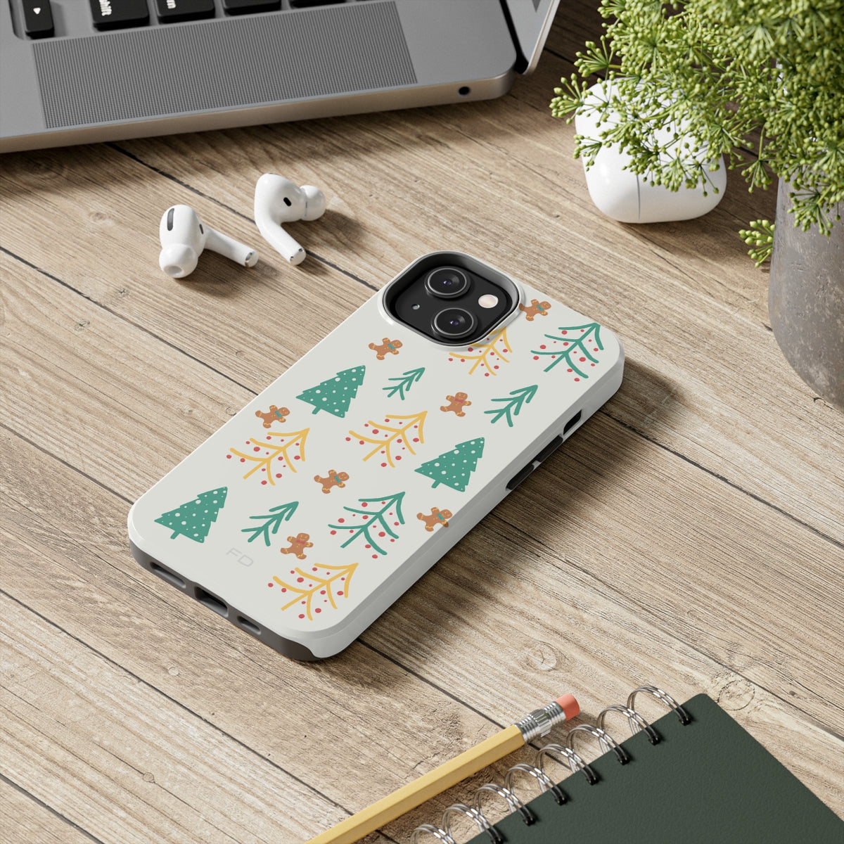 Christmas Tree's Tough Case for iPhone with Wireless Charging