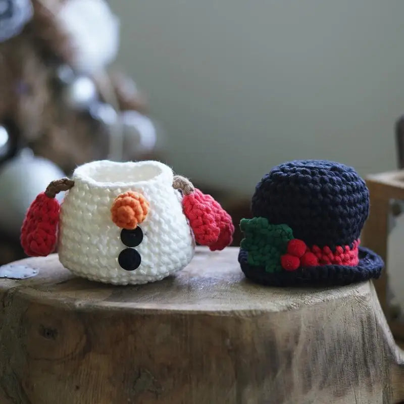 Christmas Crochet Kits Snowman Beginner Crochet Kits Craft Supplies With English Video Tutorials Christmas Handmade Knitting Kit