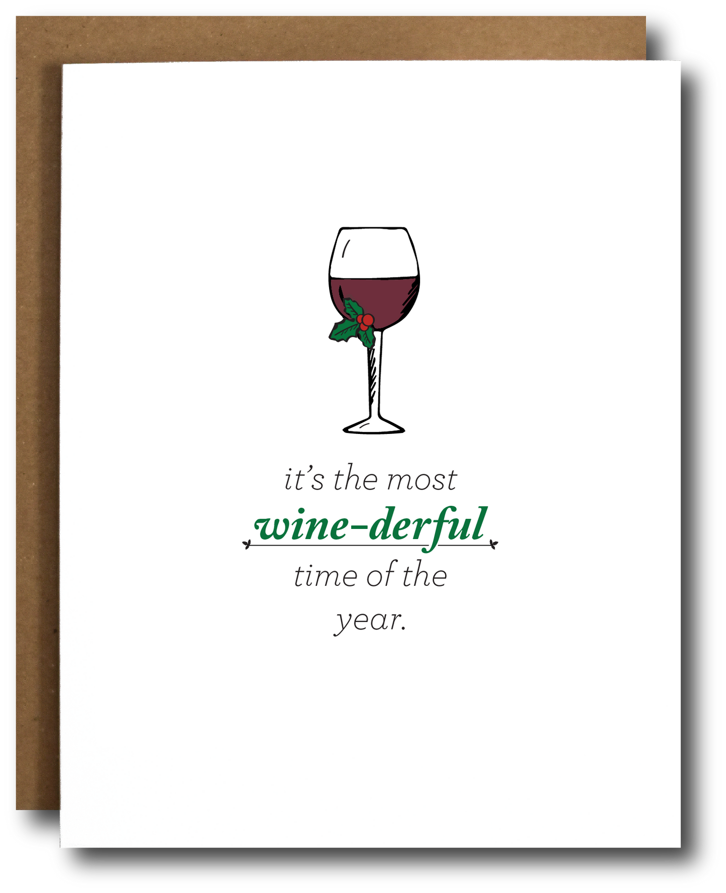 Wine-derful Time of Year Christmas Card