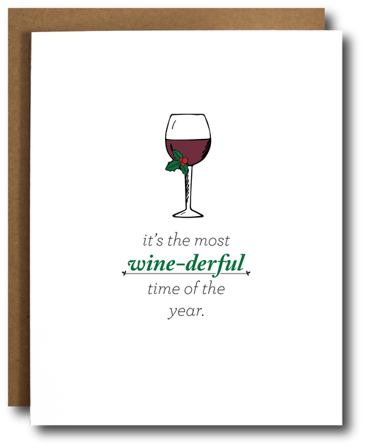 Wine-derful Time of Year Christmas Card