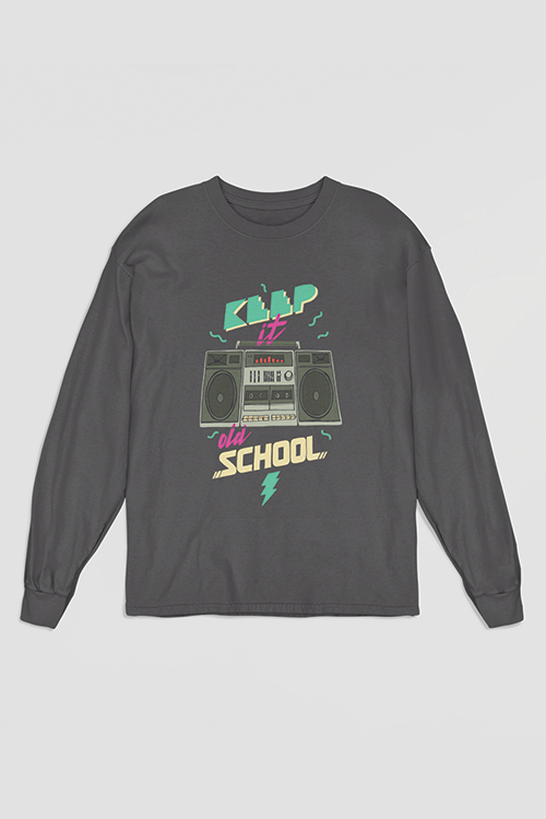 Retro Keep it Old School Long Sleeve T-Shirt