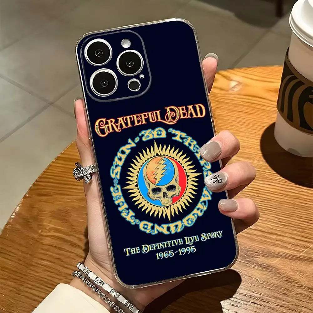 Grateful Dead Bance Bear Phone Case For Iphone 15 Pro Max 14 Plus 11