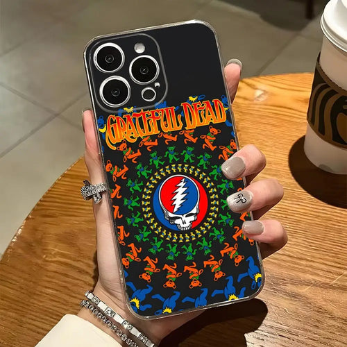 Grateful Dead Bance Bear Phone Case For Iphone 15 Pro Max 14 Plus 11