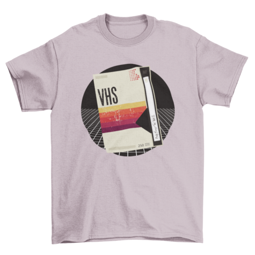 Unique Fashion Vinyl VHS Video Song Music vintage Retro t-shirt