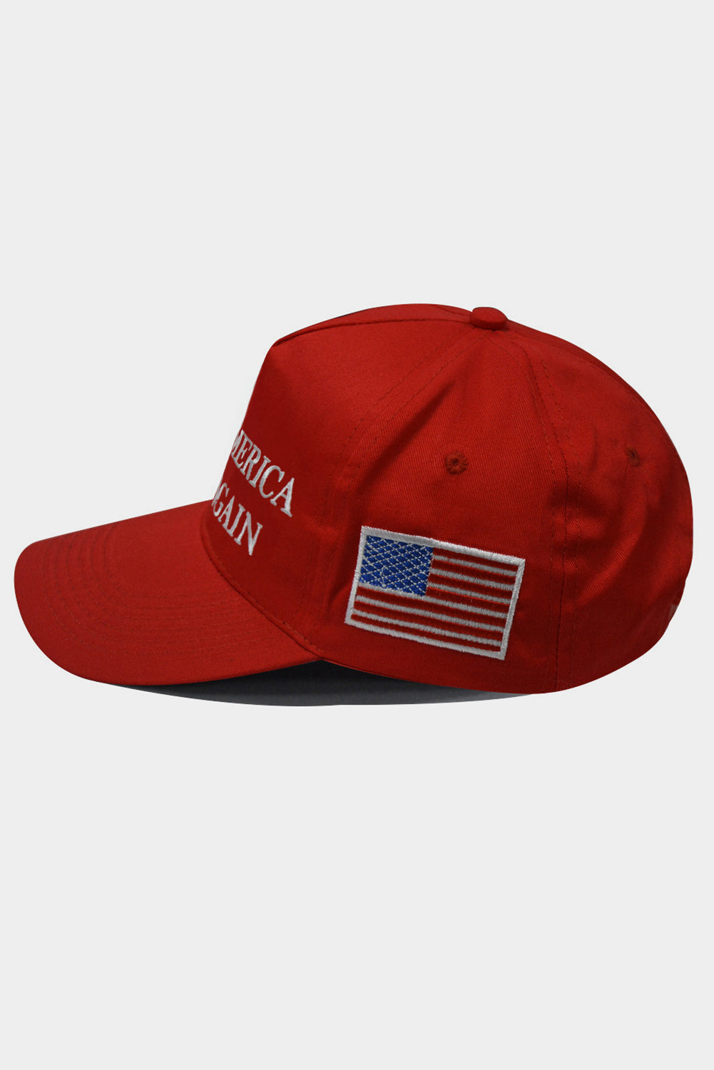 Fiery Red MAKE AMERICA GREAT AGAIN Flag Embroidered Baseball Hat