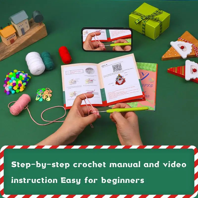 Crochet Kit For Beginners Kids Funny Beginner Crochet Kits Christmas Tree Craft Knitting Kit Unique Knitting Supplies Crochet