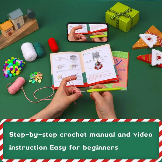 Crochet Kit For Beginners Kids Funny Beginner Crochet Kits Christmas Tree Craft Knitting Kit Unique Knitting Supplies Crochet