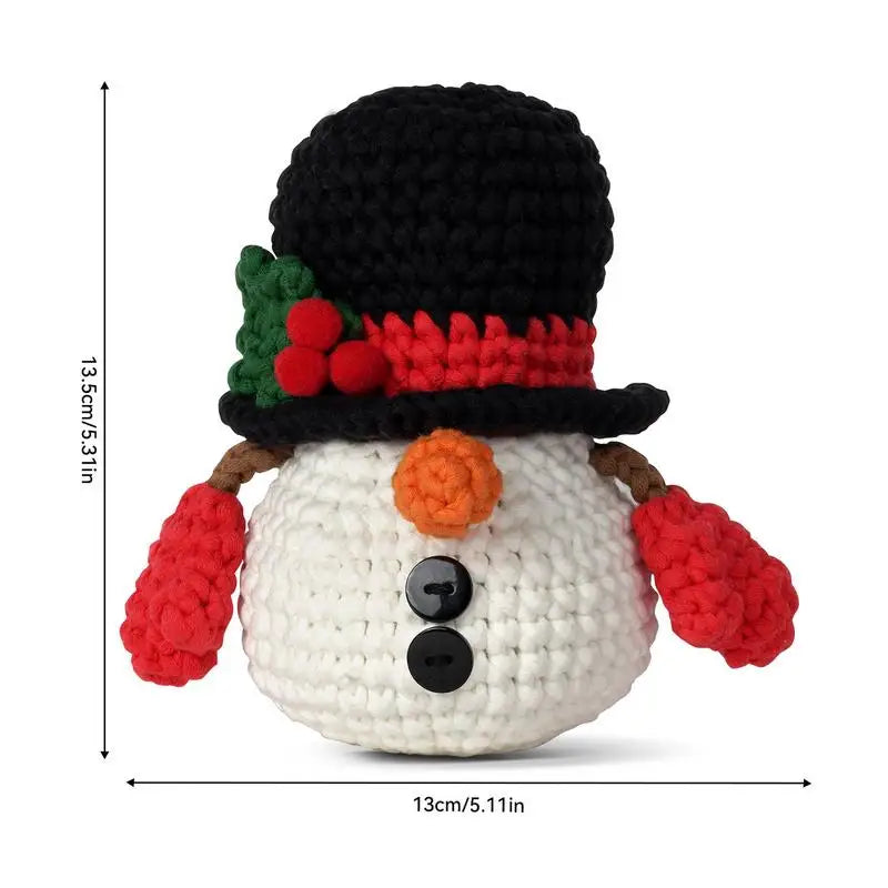 Christmas Crochet Kits Snowman Beginner Crochet Kits Craft Supplies With English Video Tutorials Christmas Handmade Knitting Kit