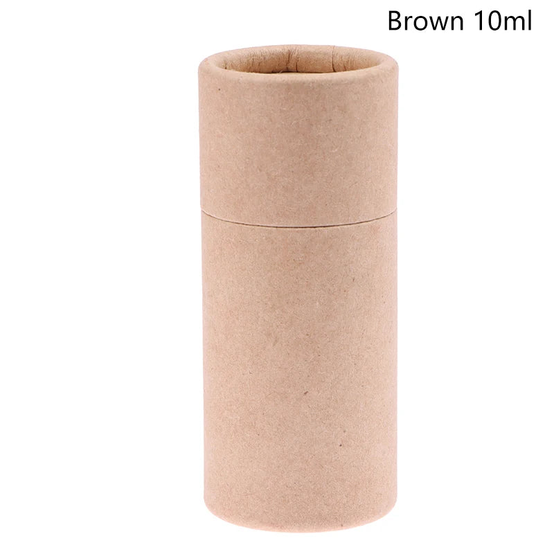 Round Cardboard Gift Box Cosmetic Essential Oil Bottle Packaging Box Lipstick Perfume Packaging Kraft Paper Tube Boxes