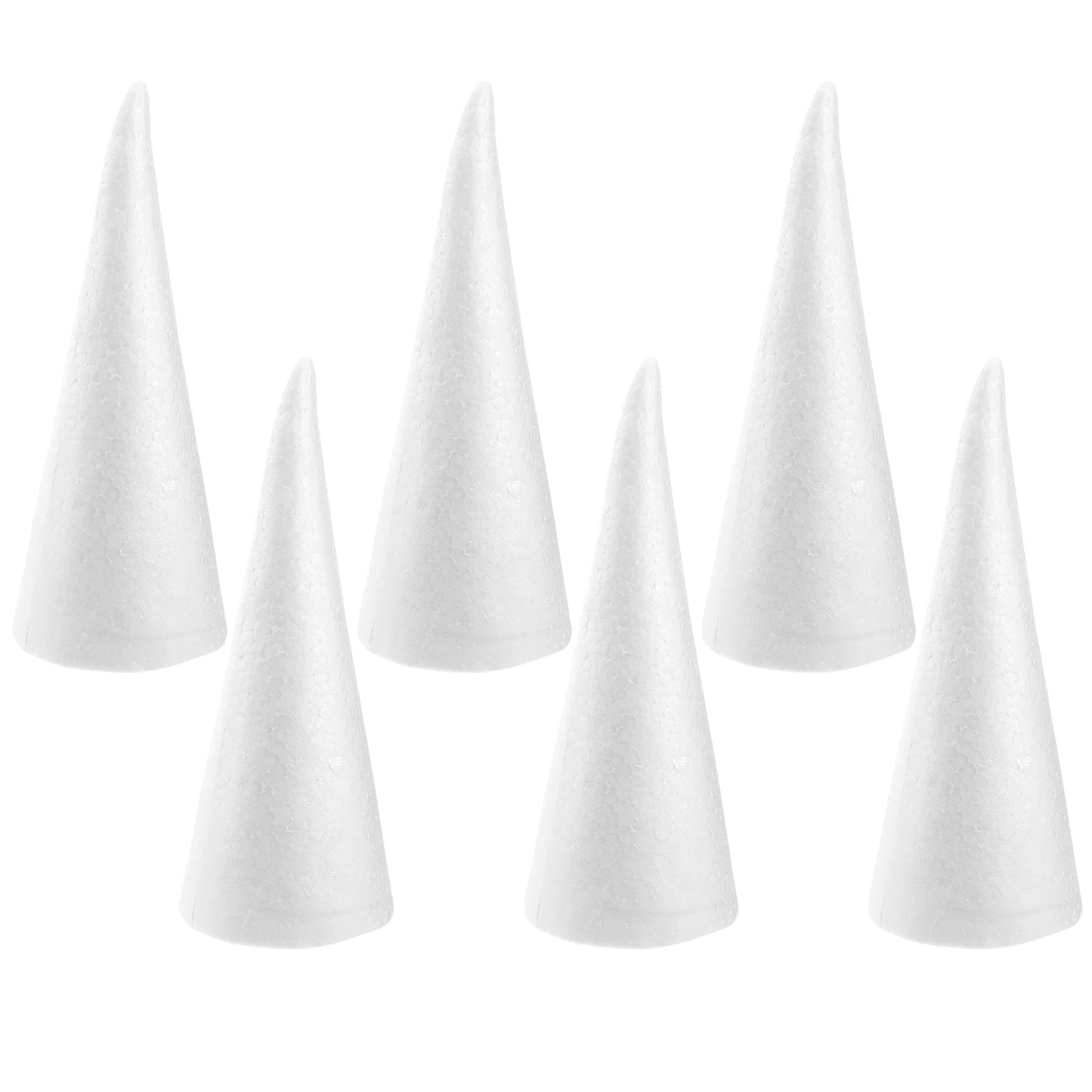 6 Pcs Christmas Decorations Mini Toys Cone Tree Crafts Children DIY Toddler Ornament