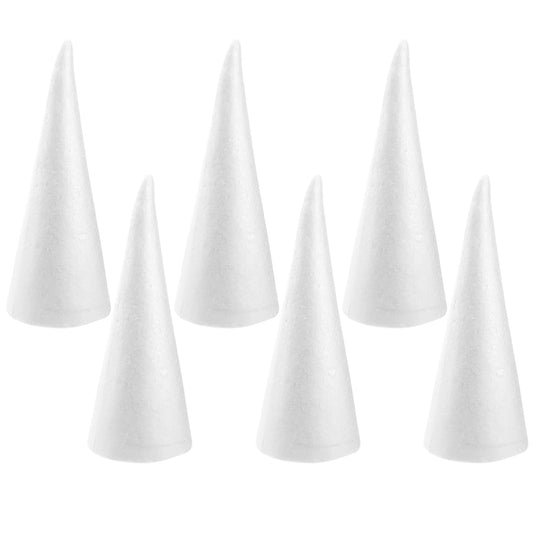 6 Pcs Christmas Decorations Mini Toys Cone Tree Crafts Children DIY Toddler Ornament