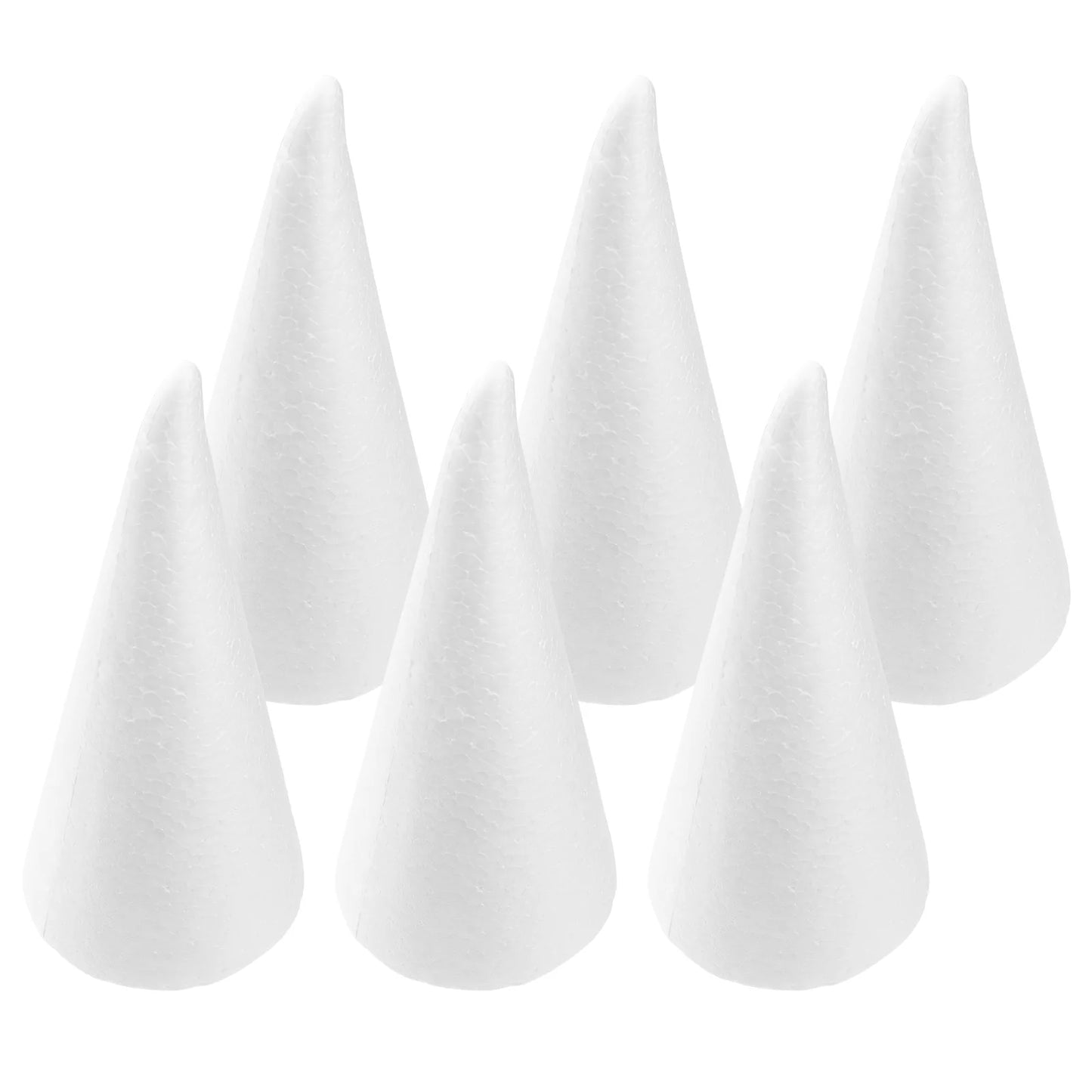 6 Pcs Christmas Decorations Mini Toys Cone Tree Crafts Children DIY Toddler Ornament