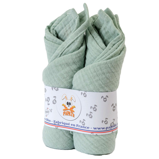 Organic Cotton Swaddles - Green