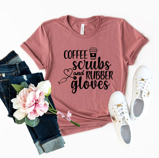 Coffee Scrubs and Rubber Gloves Cop Shirt