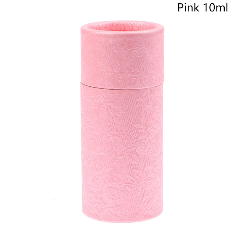 Round Cardboard Gift Box Cosmetic Essential Oil Bottle Packaging Box Lipstick Perfume Packaging Kraft Paper Tube Boxes