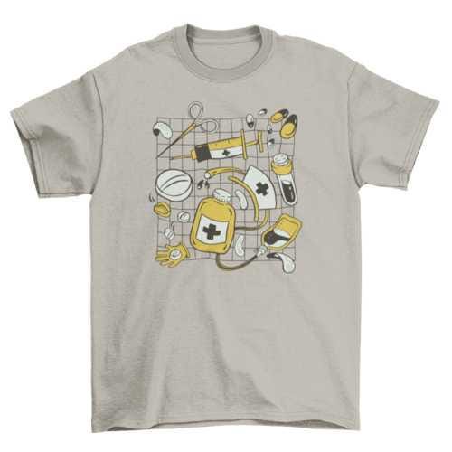 Nurse medical elements t-shirt