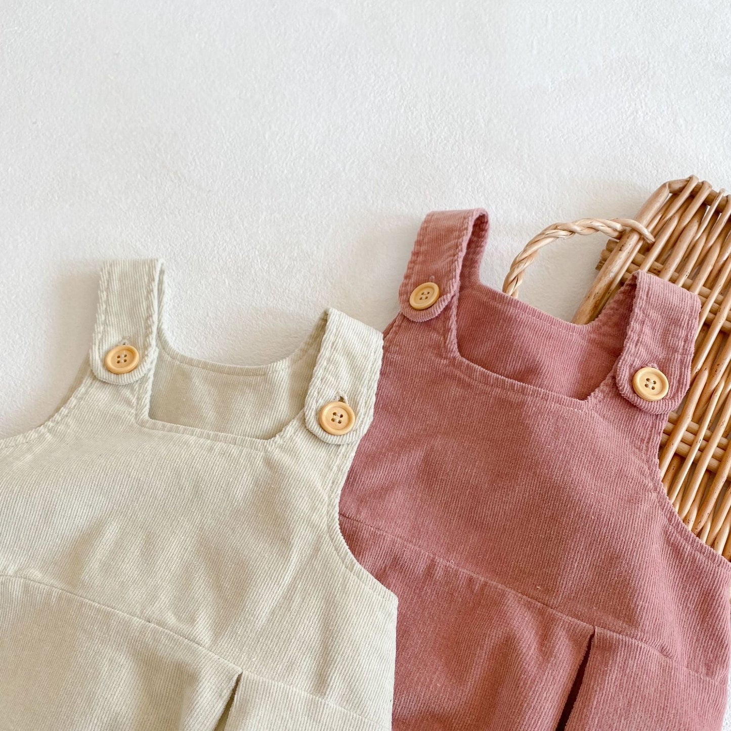 Baby Girls Strips Top Combo Corduroy Overalls In Sets