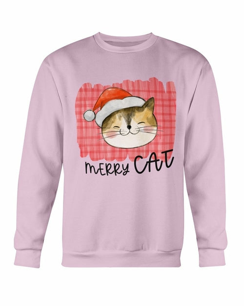 Merry Cat Christmas Sweatshirt