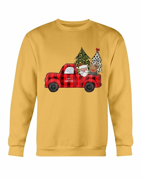 Christmas Santa Truck Sweatshirt