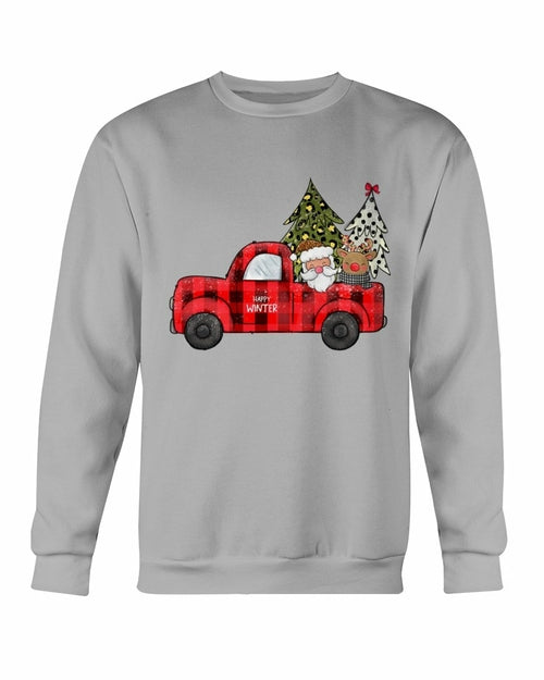 Christmas Santa Truck Sweatshirt