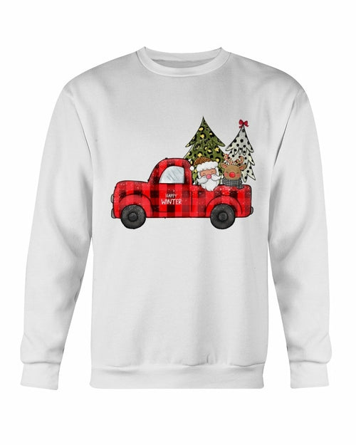 Christmas Santa Truck Sweatshirt