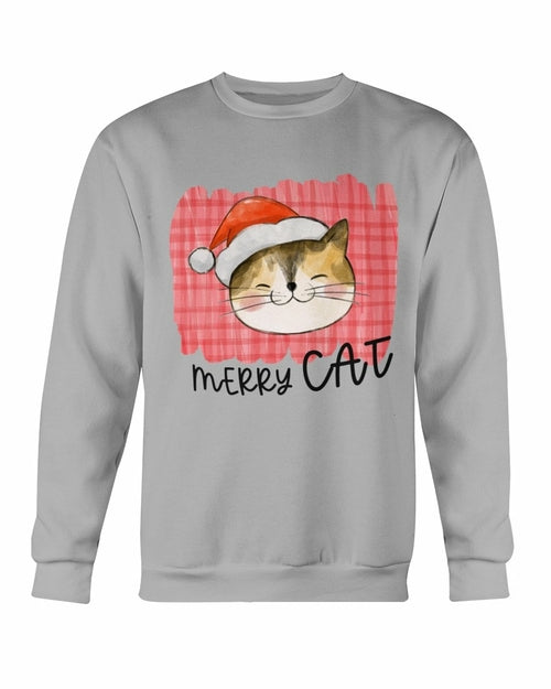 Merry Cat Christmas Sweatshirt