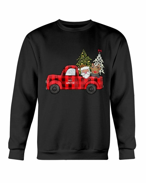 Christmas Santa Truck Sweatshirt