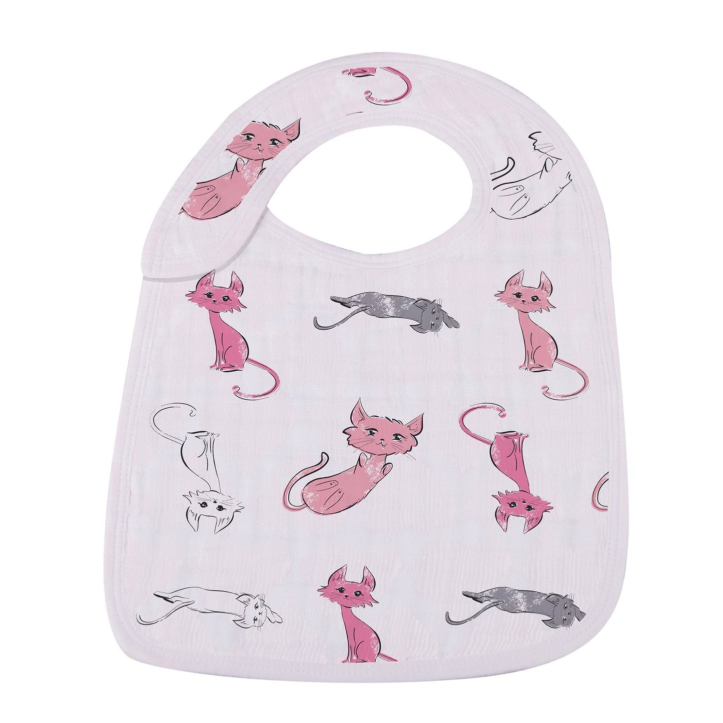 Dandelions Bamboo Muslin Snap Bibs 3PK